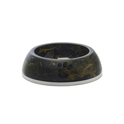 Savic Delice 1 Food Bowl Marble Black / Gold 16.5X16.5X5 Cm 300 Ml