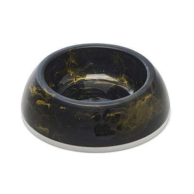 Savic Delice 1 Food Bowl Marble Black / Gold 16.5X16.5X5 Cm 300 Ml