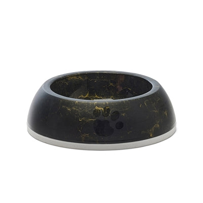 Savic Food Bowl Delice 2 Marble Black / Gold 20.5X20.5X6.5 Cm 600 Ml
