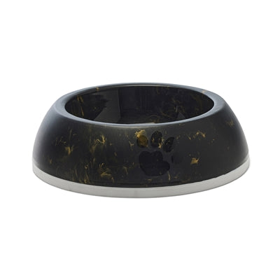 Savic Food Bowl Delice 3 Marble Black / Gold 26X26X8 Cm 1.2 Ltr