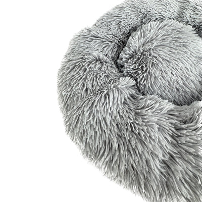 Sazzz Fluffy Dog Bed Light Grey