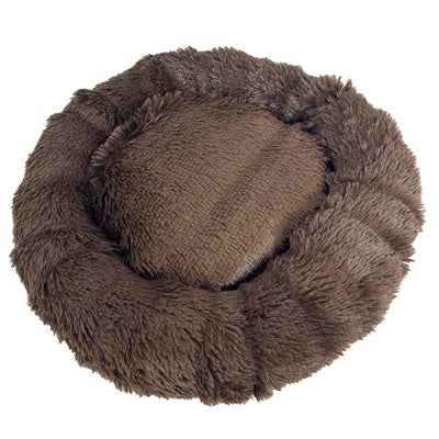 Sazzz Fluffy Dog Bed Brown 65X65X15 Cm