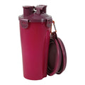 Zolux Bvk 2In1 Travel Set Bottle With Food Bowl And Water Bowl Red 2X350 Ml