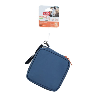 Zolux Bvk 2In1 Foldable Food Bowl And Water Bowl Blue 2X700 Ml