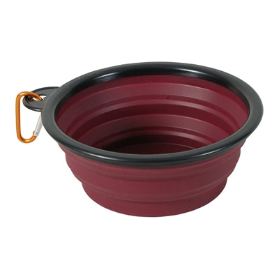 Zolux Bvk Collapsible Silicone Feeding Bowl Red