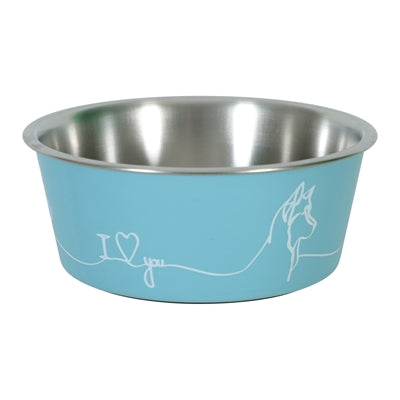 Zolux Love Dog Bowl Blue
