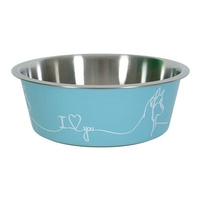 Zolux Love Dog Bowl Blue