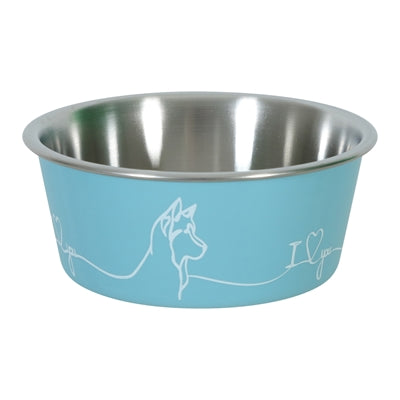 Zolux Love Dog Bowl Blue