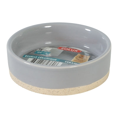 Zolux Olaria Food Bowl Ceramic Grey