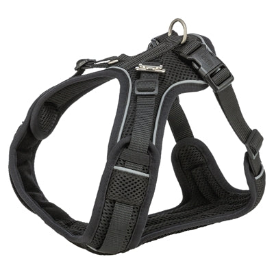 Trixie Dog Harness Premium Flexmesh Wide Chest Black