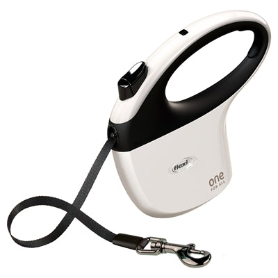 Flexi Retractable Lead One White / Black