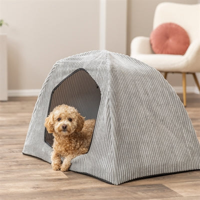 Trixie Dog Bed Tent Jonna Vital Corduroy Light Grey