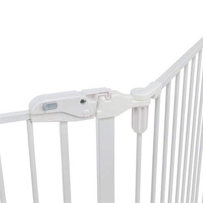 Trixie Dog Gate Safety Gate Metal 5-Piece With Door White 62,5-300X76,5 Cm