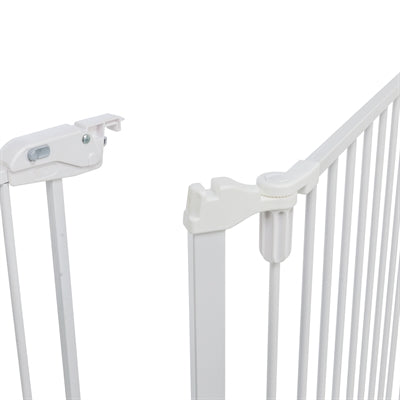 Trixie Dog Gate Safety Gate Metal 5-Piece With Door White 62,5-300X76,5 Cm
