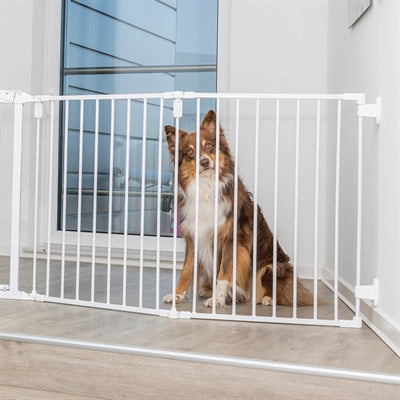 Trixie Dog Gate Safety Gate Metal 5-Piece With Door White 62,5-300X76,5 Cm