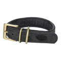 Trixie Dog Collar Genuine Leather Black