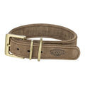 Trixie Dog Collar Pure Leather Brown