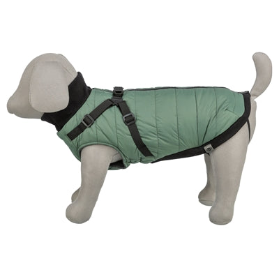 Trixie Dog Coat Pontis With Harness Sage Green