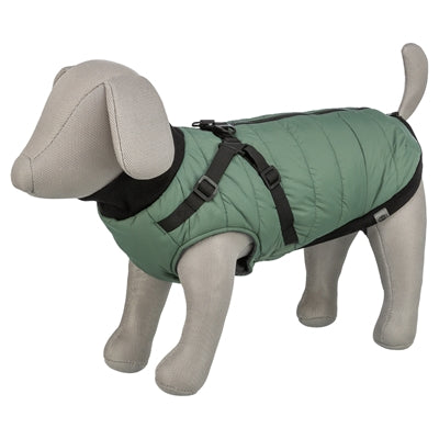 Trixie Dog Coat Pontis With Harness Sage Green