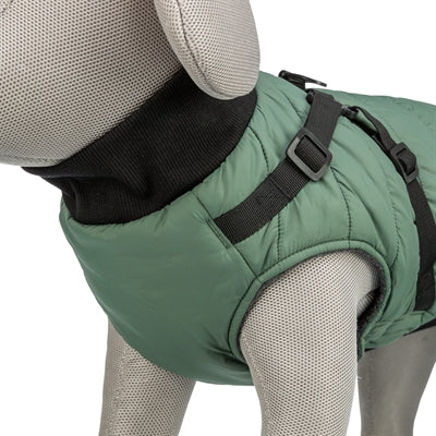 Trixie Dog Coat Pontis With Harness Sage Green