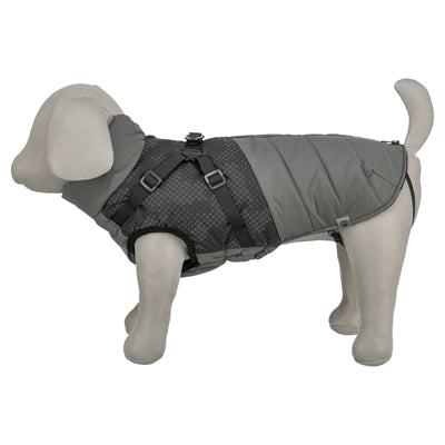 Trixie Dog Coat Pontis With Harness Reflect Grey