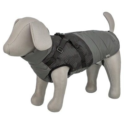 Trixie Dog Coat Pontis With Harness Reflect Grey