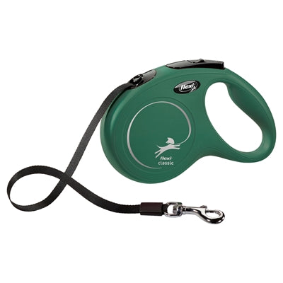 Flexi Retractable Lead Classic Tape Olive Green