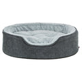 Trixie Vital Dog Bed Lino Soft Oval Grey / Light Grey