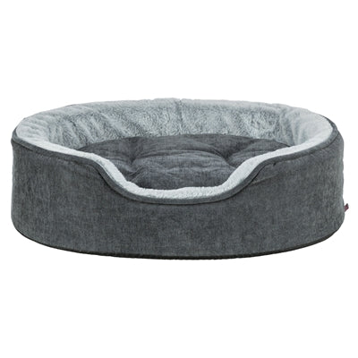 Trixie Vital Dog Bed Lino Soft Oval Grey / Light Grey