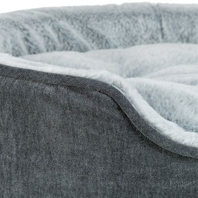Trixie Vital Dog Bed Lino Soft Oval Grey / Light Grey
