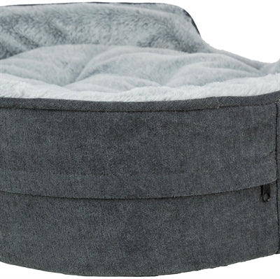 Trixie Vital Dog Bed Lino Soft Oval Grey / Light Grey