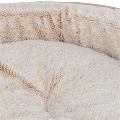 Trixie Vital Dog Bed Lino Soft Oval Beige / Creme