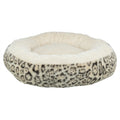 Trixie Dog Bed Leo Soft Round Plush Cream / Panther Print 50 Cm