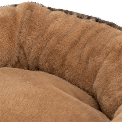 Trixie Dog Bed Leo Soft Round Plush Brown / Leopard Print 50 Cm