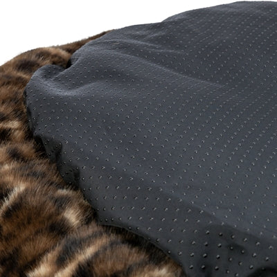 Trixie Dog Bed Leo Soft Round Plush Brown / Leopard Print 50 Cm