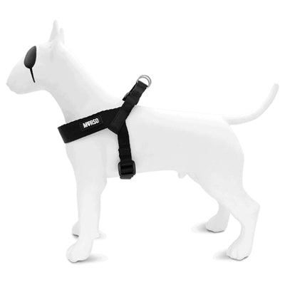 Morso Mini Dog Harness Adjustable Recycled Black 29-38X2.5 Cm