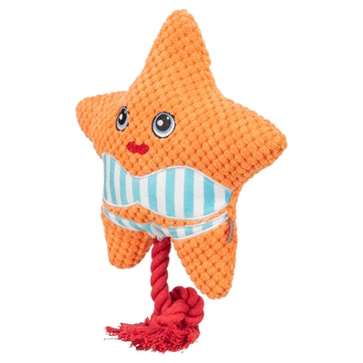 Trixie Starfish With Rope Toy Orange 22X18X7.5 Cm