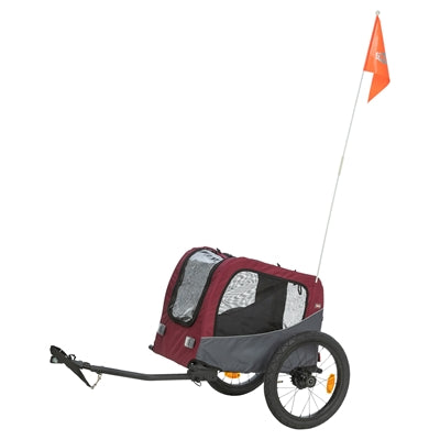 Trixie Dog Bicycle Trailer Grey / Red 61/125X56X64 Cm