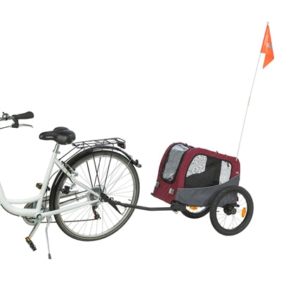 Trixie Dog Bicycle Trailer Grey / Red 61/125X56X64 Cm