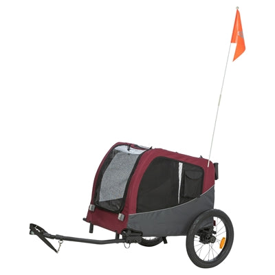 Trixie Dog Bike Trailer Grey / Red