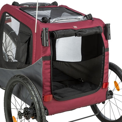 Trixie Dog Bike Trailer Grey / Red
