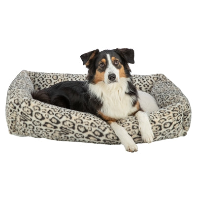 Trixie Dog Bed Leo Corner Leopard Print Cream