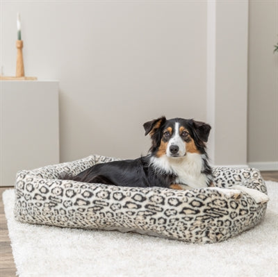Trixie Dog Bed Leo Corner Leopard Print Cream