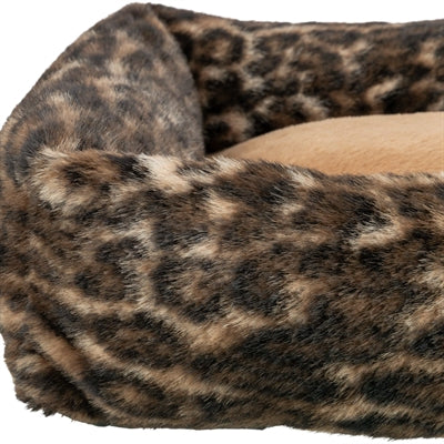 Trixie Dog Bed Leo Corner Leopard Print Brown