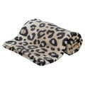 Trixie Dog Blanket Leo Soft Plush Leopard Print Cream