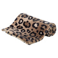 Trixie Dog Blanket Leo Soft Plush Panther Print Brown
