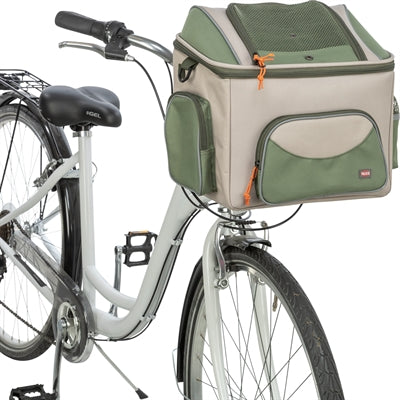 Trixie Bicycle Basket For Handlebars Polyester Olive Green / Beige 48X34X40 Cm