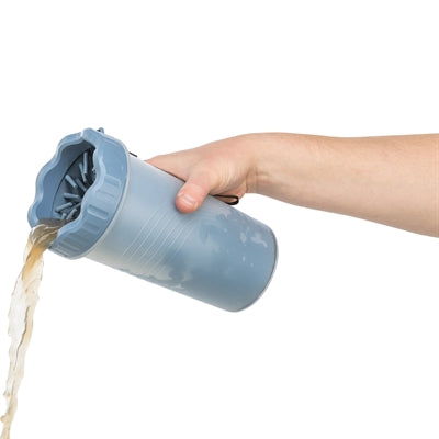 Trixie Paw Cleaner Tpr / Pp Dark Grey / Blue L-Xl