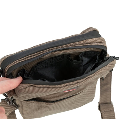 Trixie Snack Bag Ribbed Velvet Look Polyester Brown 16X21 Cm