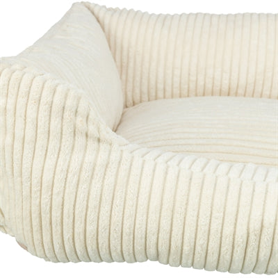 Trixie Vital Dog Bed Jonna Corner Ribbed Velvet Cream